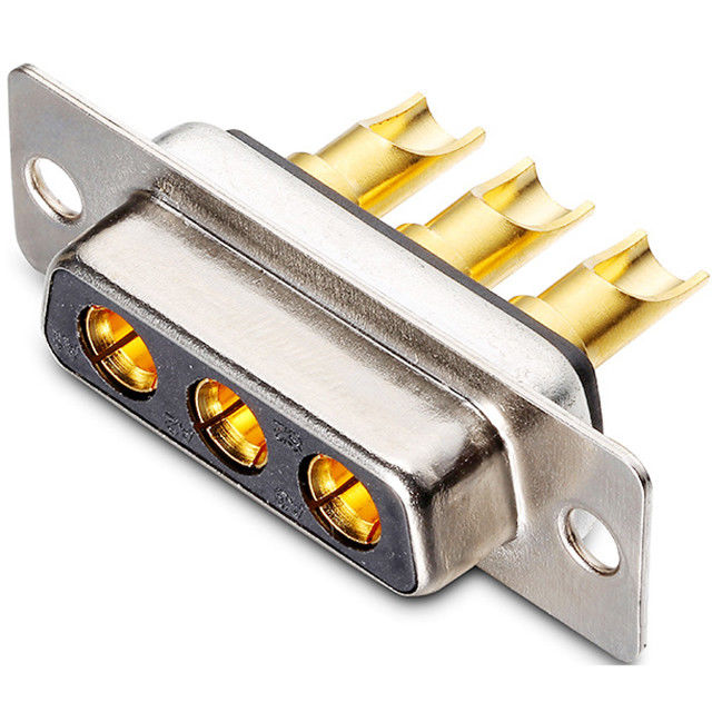 3w3 power D-SUB connector combo type hole on 10/20/30/40 amps female socket solder for cable assembly
